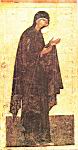 Vierge - par Theophane le Grec - Detrempe sur Bois - Iconostase de la Cathedrale de l'Annonciation - Moscou [1405]